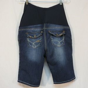 Paris Blues Maternity Shorts w Button Down Pockets & Heavy Stitching Size‎ M